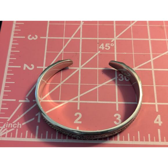 MMA BMCO 925 Sterling Silver Panther Ends Cuff Bracelet - Picture 7 of 10